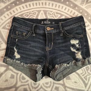 ripped blue jean shorts from Hollister